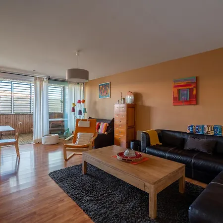 T3 Cosy A Plage, Proche Ocean, Terrasse, Parking, Wifi - Fr-1-319-509 דירה
